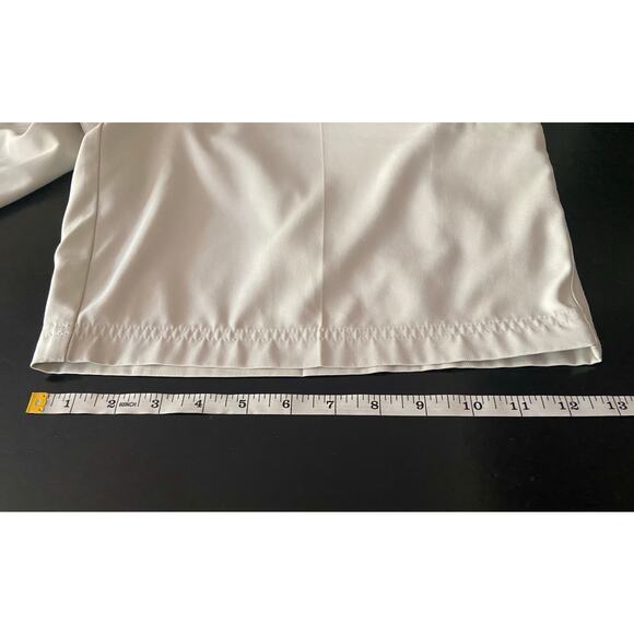 PEBBLE BEACH Performance Cream Flat Front Golf Shorts sz 38 - Picture 9 of 9